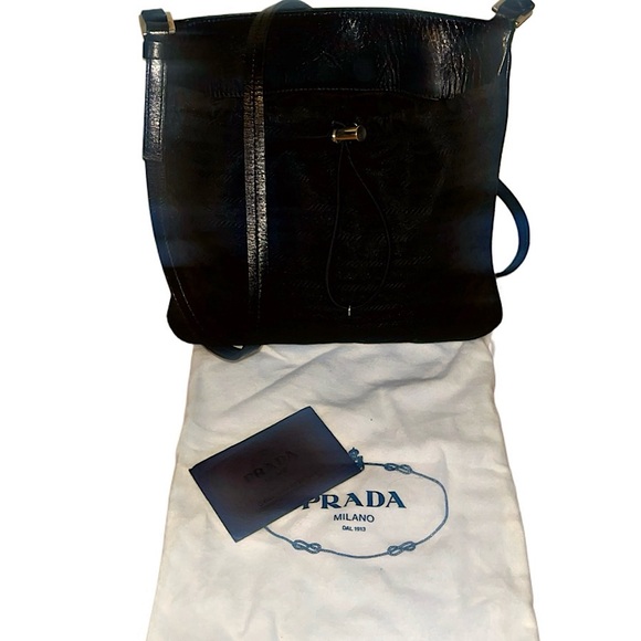 Authentic Prada 99 AW Archive Nylon Logo Drawstring Mini Crossbody Bag - Picture 1 of 16